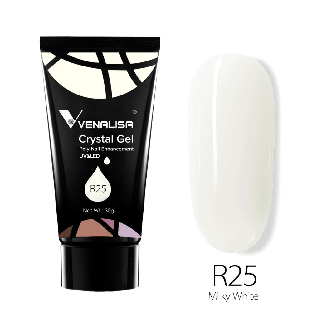 Venalisa Poly Nail Gel 30g Transparent Camouflage Color Fibre Glass UV Construction Gel Soak Off Builder Nail Extend Gum Acrylic