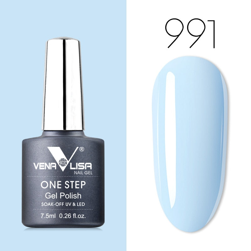 Venalisa 7.5 ml One Step Gel Polish Conception d'art d'ongle de haute qualité pour manucure Gel UV Soak Off Vernis à ongles