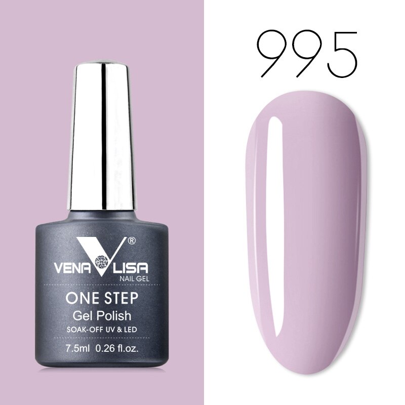 Venalisa 7.5 ml One Step Gel Polish Conception d'art d'ongle de haute qualité pour manucure Gel UV Soak Off Vernis à ongles