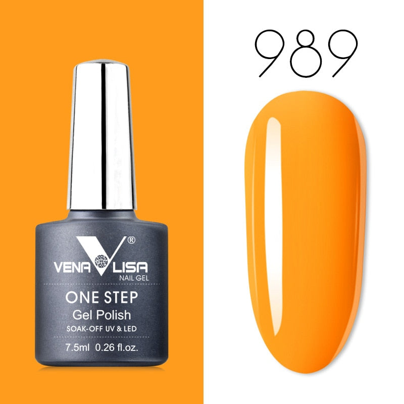 Venalisa 7.5 ml One Step Gel Polish Conception d'art d'ongle de haute qualité pour manucure Gel UV Soak Off Vernis à ongles