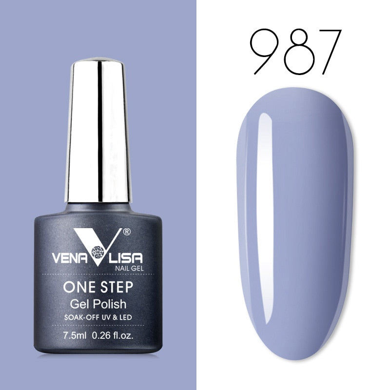 Venalisa 7.5 ml One Step Gel Polish Conception d'art d'ongle de haute qualité pour manucure Gel UV Soak Off Vernis à ongles