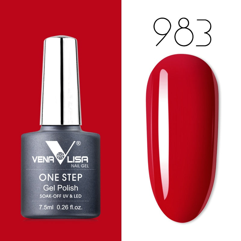 Venalisa 7.5 ml One Step Gel Polish Conception d'art d'ongle de haute qualité pour manucure Gel UV Soak Off Vernis à ongles