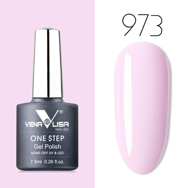Venalisa 7.5 ml One Step Gel Polish Conception d'art d'ongle de haute qualité pour manucure Gel UV Soak Off Vernis à ongles
