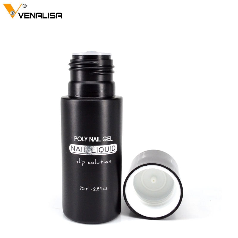 slip solution Nail Art DIY French Nail Extension Full Cover Acrylique Ongles Jelly UV Gel Gum VENALISA Poly Nail Gel Slip Liquid Cleanser Remover