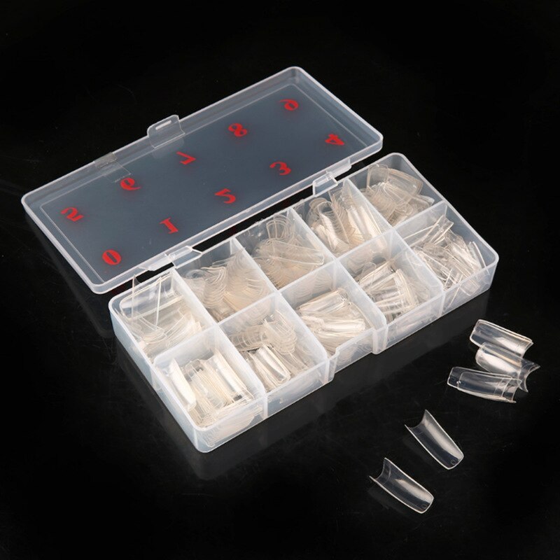 500pcs/box Full Cover Fake Nail Artificial Press Ballerina Transparent/Natural/white False Coffin Nails Art Tips Manicure Tool