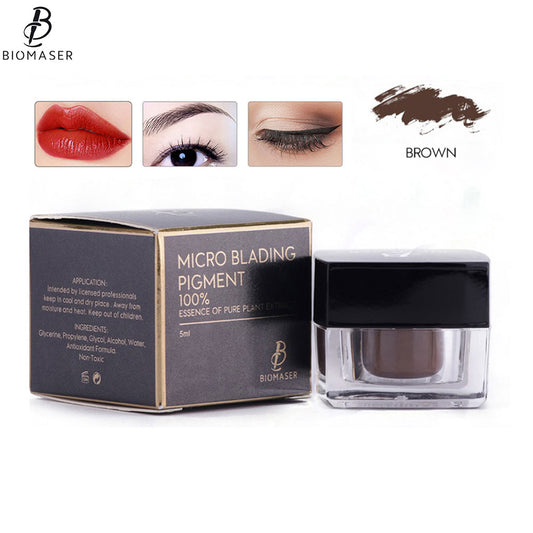 Biomaser High-End Tattoo Pigment Microblading pigment for Eyebrow Permanent makeup Tatoo Pigment Brown Tattoo Pigmento