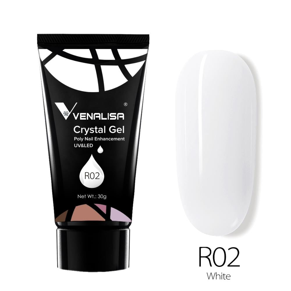 Venalisa Poly Nail Gel 30g Transparent Camouflage Color Fibre Glass UV Construction Gel Soak Off Builder Nail Extend Gum Acrylic