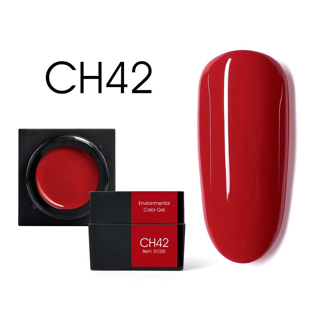 CANNI New 5ml Mud Color Gel 48 Colors Environmental Cover Well Solid Gel Non-Flowing UV/LED Pigment Gel Creamy Texture Manicure