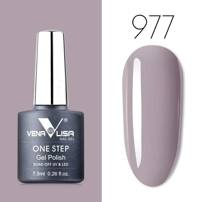 Venalisa 7.5 ml One Step Gel Polish Conception d'art d'ongle de haute qualité pour manucure Gel UV Soak Off Vernis à ongles