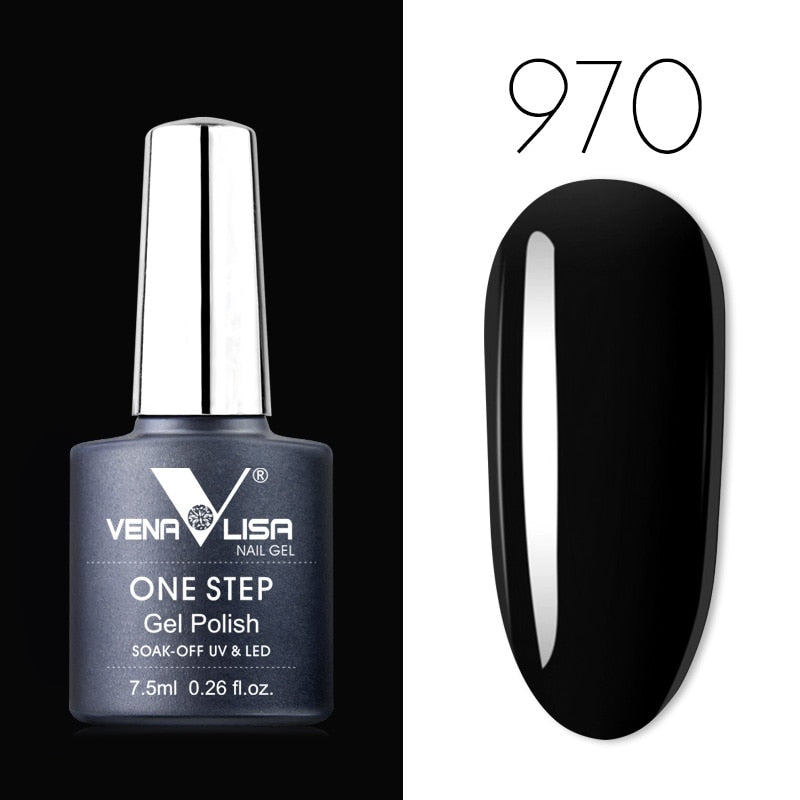 Venalisa 7.5 ml One Step Gel Polish Conception d'art d'ongle de haute qualité pour manucure Gel UV Soak Off Vernis à ongles