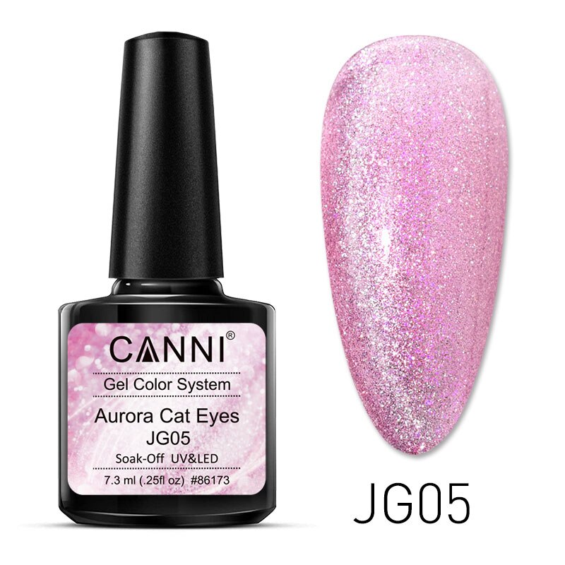 CANNI New Arrivals 6 Colors Aurora Cat Eyes Gel Color System JG01-JG06 High-quality Long Lasting UV/LED Soak-Off Nail Arts Gel