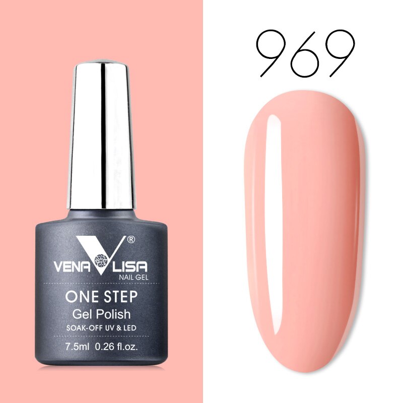 Venalisa 7.5 ml One Step Gel Polish Conception d'art d'ongle de haute qualité pour manucure Gel UV Soak Off Vernis à ongles