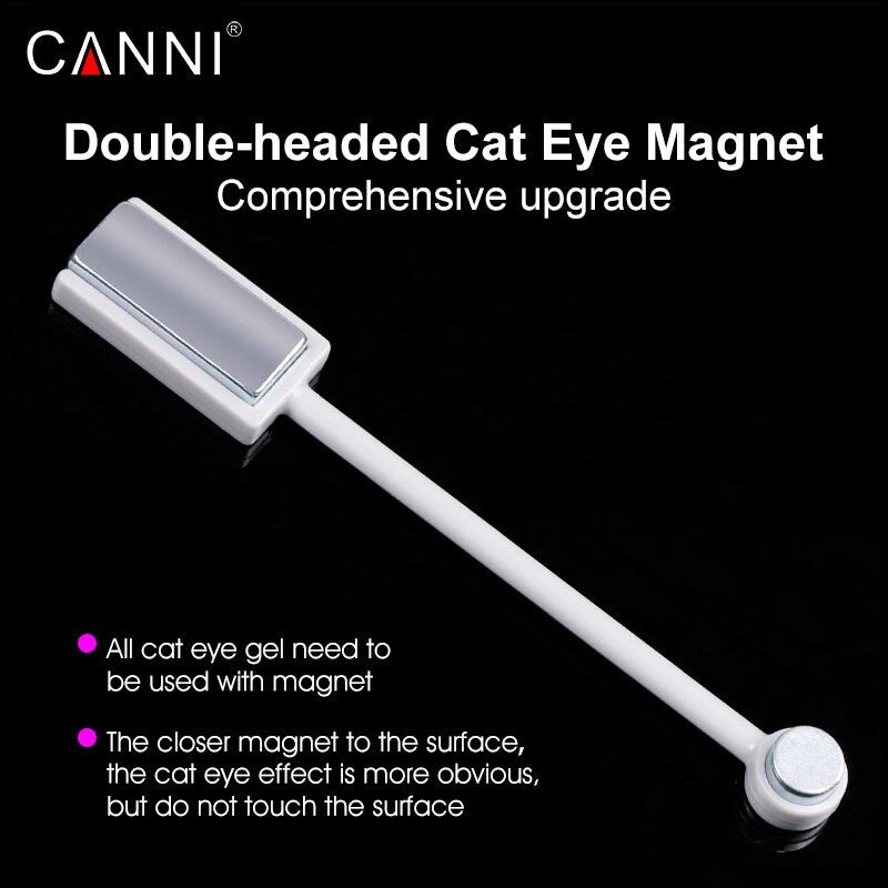 Nouveau Double voies Magnétique Plaque Aimant Stylo 1 PCS CANNI pour Tous Magic 3D Cat Eyes Aimant Nail Gel Polish outil