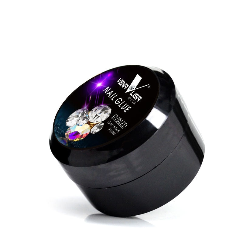 colle Venalisa uv led - Gel collant transparent couleur claire fournisseur diamant épais Gel pour les ongles diamant décoration colle bâton Gel Gel ferme