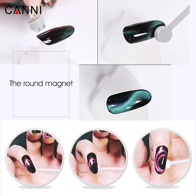 Nouveau Double voies Magnétique Plaque Aimant Stylo 1 PCS CANNI pour Tous Magic 3D Cat Eyes Aimant Nail Gel Polish outil