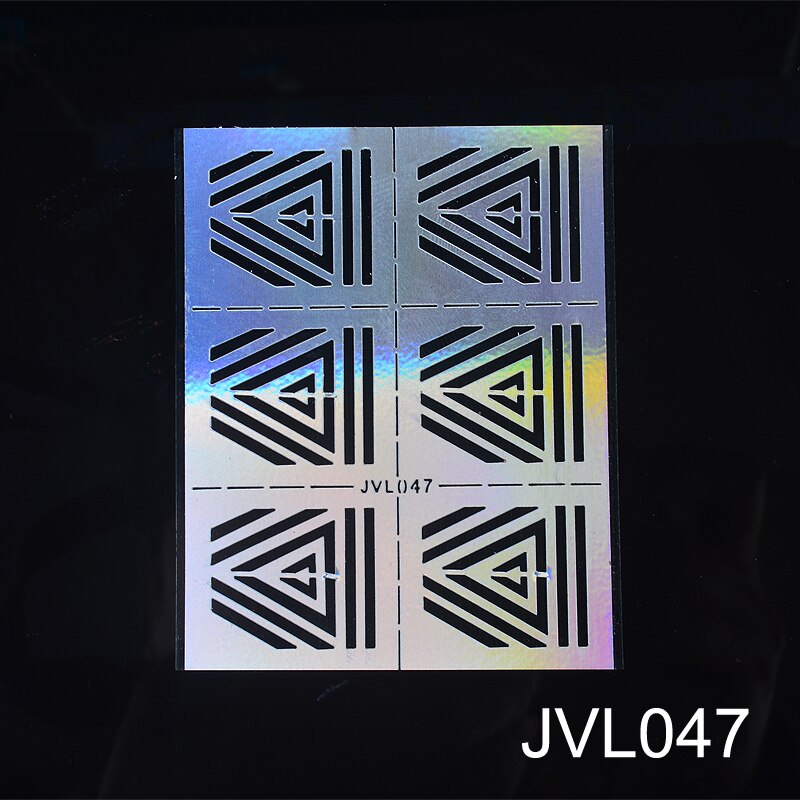 10 Sheets/set Hollow Irregular Stencils Nail Vinyls Laser 3D Image Transfer Guide Template Nail Art Hollow Sticker