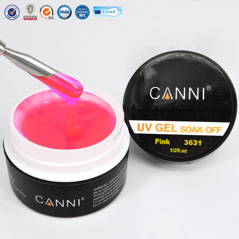 15ml CANNI nail sculpture Clear White Pink Color Hard uv Gel cheap Extending builder UV Gel topcoat base coat gel nail kit set