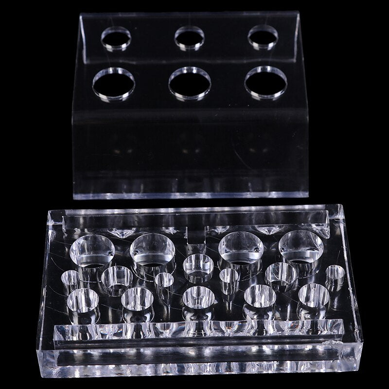 4 Types Acrylic Tattoo Ink Cup Stand Holder Permanent Makeup Microblading Pigment Tattoo Storage Caps