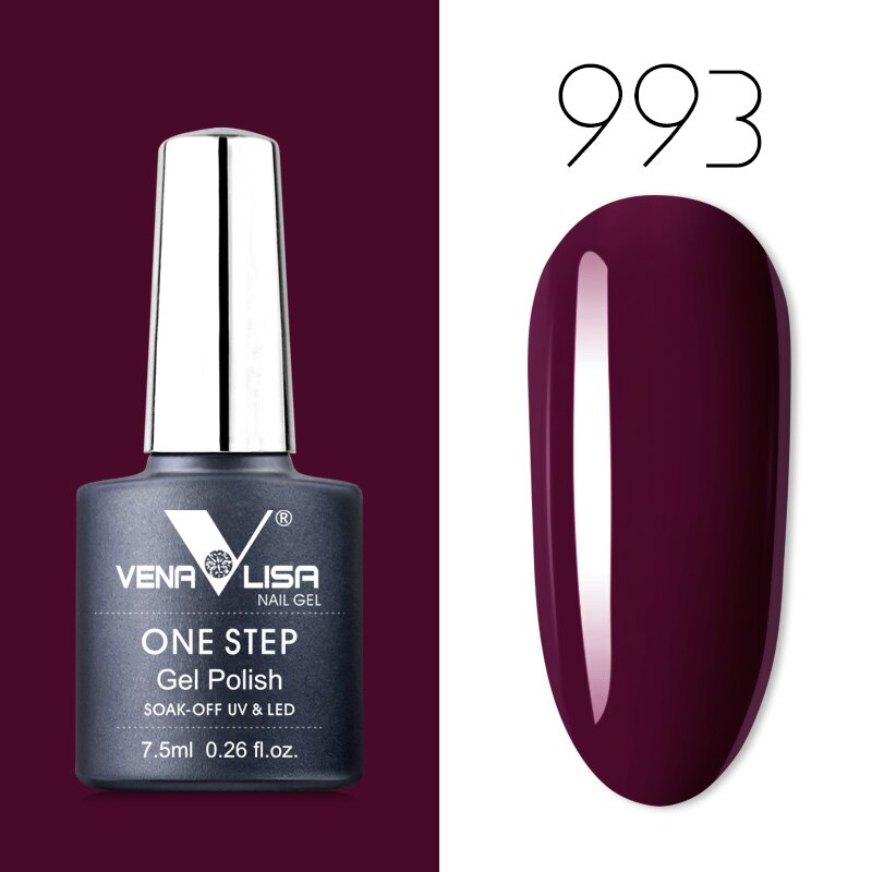 Venalisa 7.5 ml One Step Gel Polish Conception d'art d'ongle de haute qualité pour manucure Gel UV Soak Off Vernis à ongles