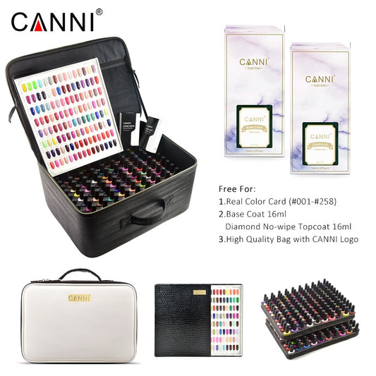 CANNI 240 Colors/set 7.3ml UV Gel Professional Nail Art Salon Nail Polish Kit Color Gel Lacquer Soakoff High Quality Manicure