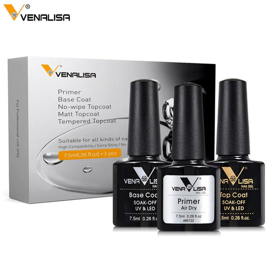 set 6pcs - Venalisa Nail Polish Varnish Gel 7.5ml 60 Colors Nail Art Design Private Label Glitter Nails Matt Nail Polish Gel Polish Lacquer