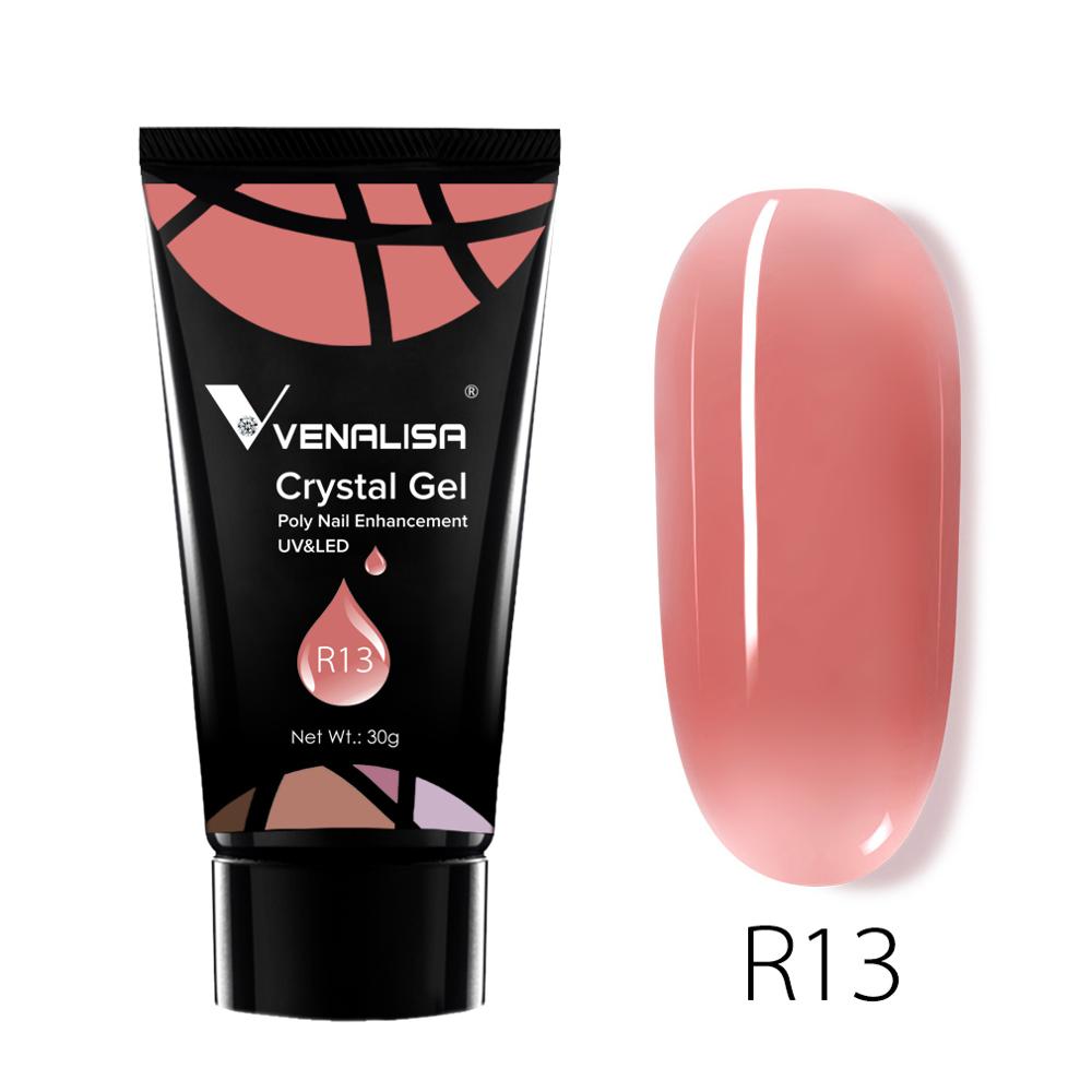 Venalisa Poly Nail Gel 30g Transparent Camouflage Color Fibre Glass UV Construction Gel Soak Off Builder Nail Extend Gum Acrylic