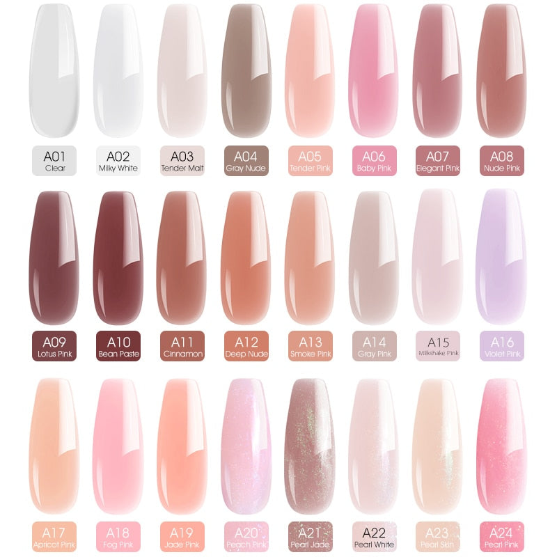 Hard Jelly Builder Nail Extend Gel Venalisa Poly Nail Gel 15ml Nail Art French Gel Gum Clear Camouflage UV Construction Gel