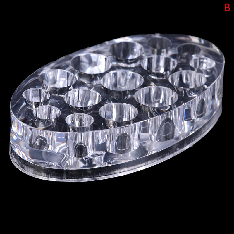 4 Types Acrylic Tattoo Ink Cup Stand Holder Permanent Makeup Microblading Pigment Tattoo Storage Caps