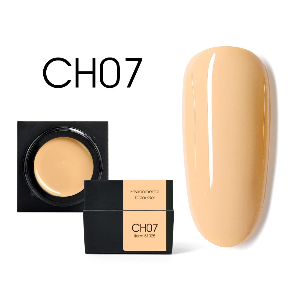 CANNI New 5ml Mud Color Gel 48 Colors Environmental Cover Well Solid Gel Non-Flowing UV/LED Pigment Gel Creamy Texture Manicure