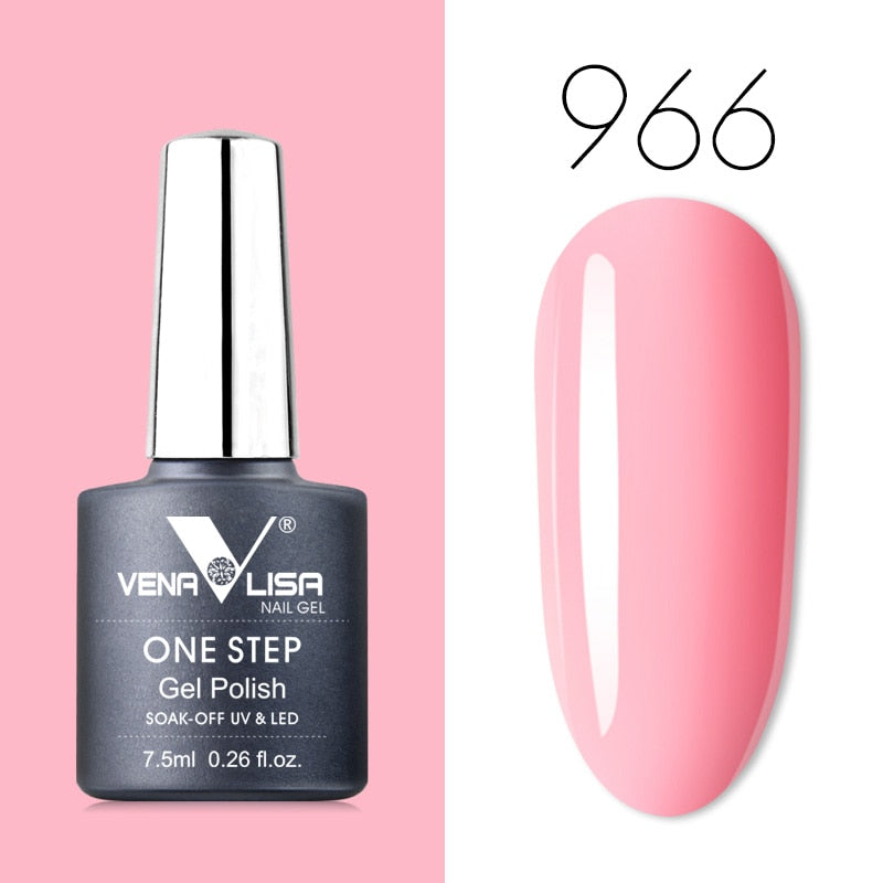 Venalisa 7.5 ml One Step Gel Polish Conception d'art d'ongle de haute qualité pour manucure Gel UV Soak Off Vernis à ongles