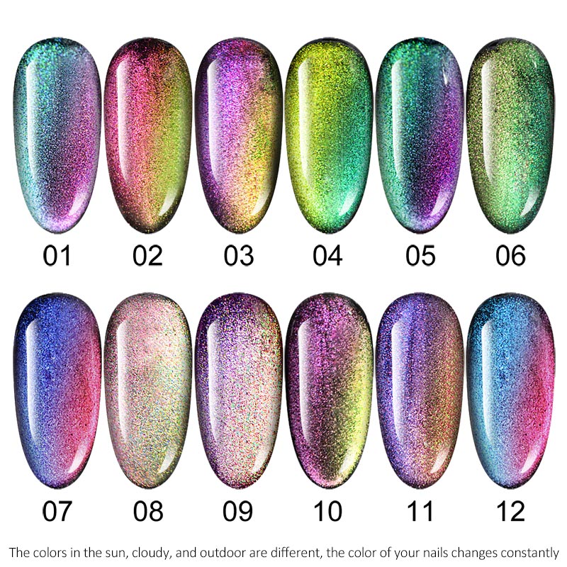 CANNI 9D Galaxy Cat Eye Gel Polish 20pcs Kit Nail Art Design Manicure Magnet Tool Primer Base No-Wipe Topcoat UV Gel Nail Polish