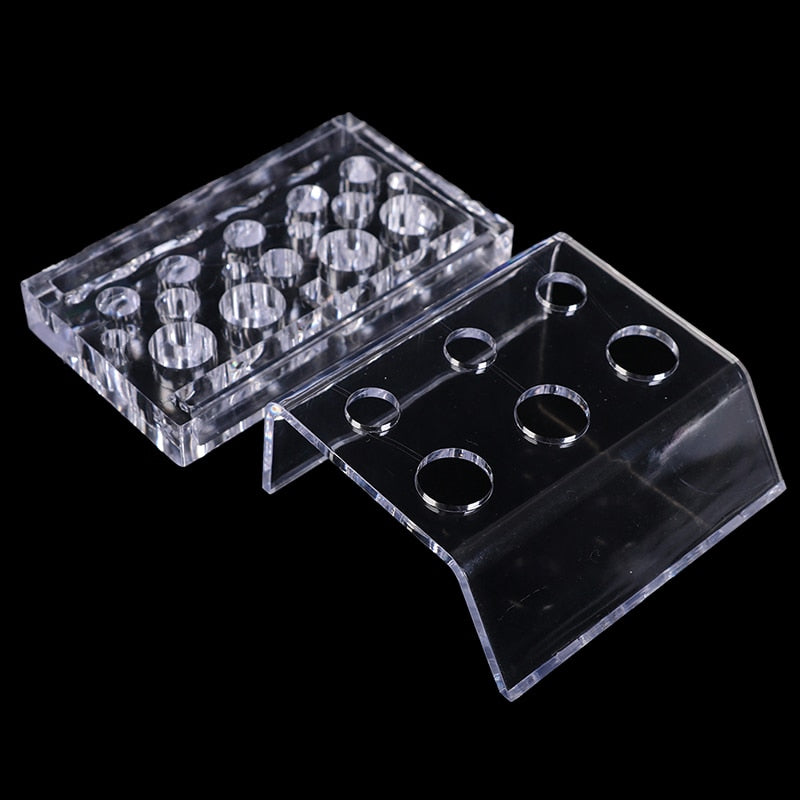 4 Types Acrylic Tattoo Ink Cup Stand Holder Permanent Makeup Microblading Pigment Tattoo Storage Caps