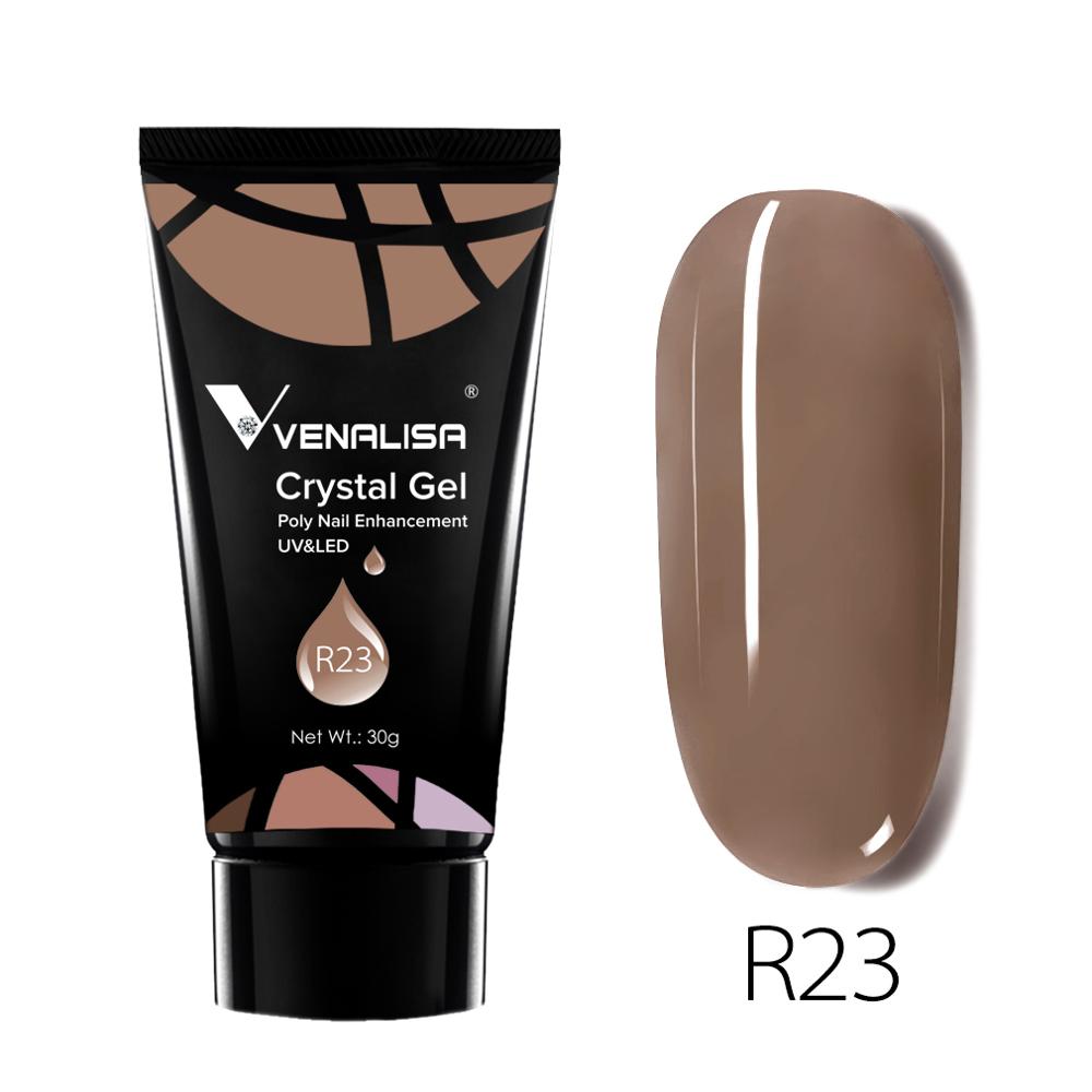 Venalisa Poly Nail Gel 30g Transparent Camouflage Color Fibre Glass UV Construction Gel Soak Off Builder Nail Extend Gum Acrylic