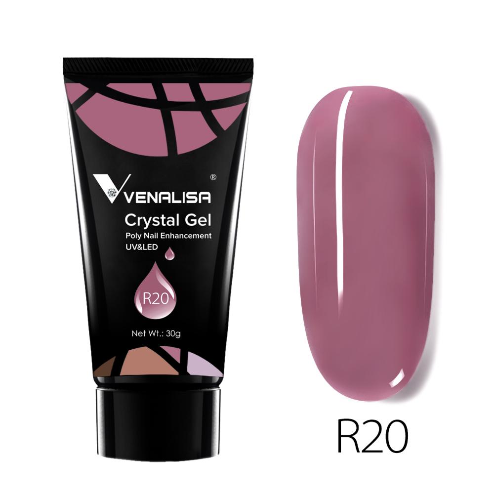 Venalisa Poly Nail Gel 30g Transparent Camouflage Color Fibre Glass UV Construction Gel Soak Off Builder Nail Extend Gum Acrylic