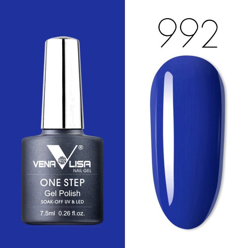 Venalisa 7.5 ml One Step Gel Polish Conception d'art d'ongle de haute qualité pour manucure Gel UV Soak Off Vernis à ongles