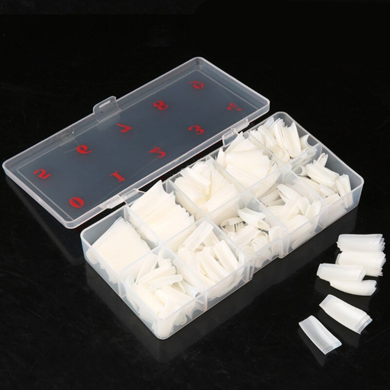 500pcs/box Full Cover Fake Nail Artificial Press Ballerina Transparent/Natural/white False Coffin Nails Art Tips Manicure Tool
