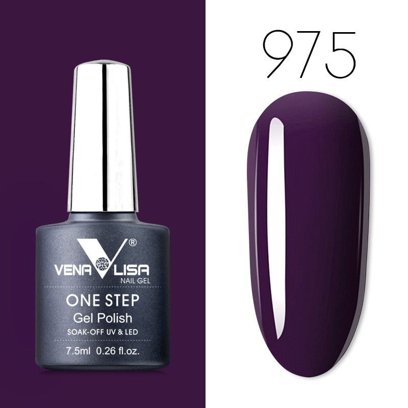 Venalisa 7.5 ml One Step Gel Polish Conception d'art d'ongle de haute qualité pour manucure Gel UV Soak Off Vernis à ongles