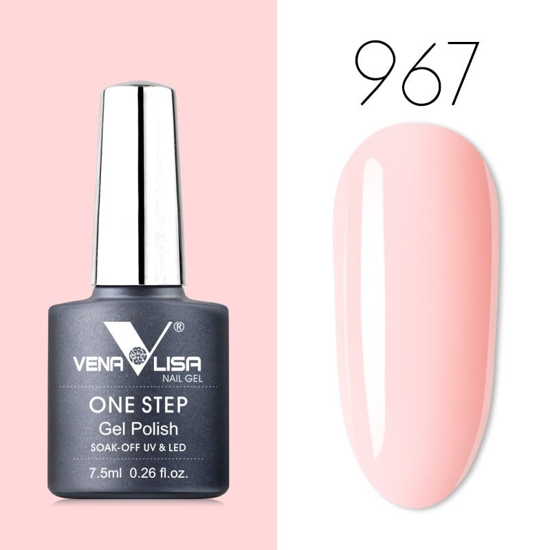 Venalisa 7.5 ml One Step Gel Polish Conception d'art d'ongle de haute qualité pour manucure Gel UV Soak Off Vernis à ongles
