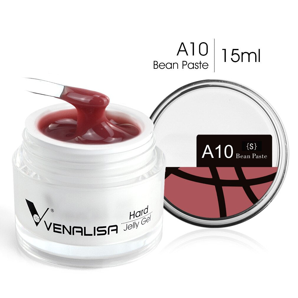 Hard Jelly Builder Nail Extend Gel Venalisa Poly Nail Gel 15ml Nail Art French Gel Gum Clear Camouflage UV Construction Gel