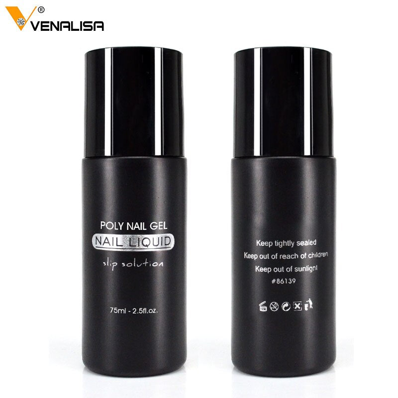 slip solution Nail Art DIY French Nail Extension Full Cover Acrylique Ongles Jelly UV Gel Gum VENALISA Poly Nail Gel Slip Liquid Cleanser Remover