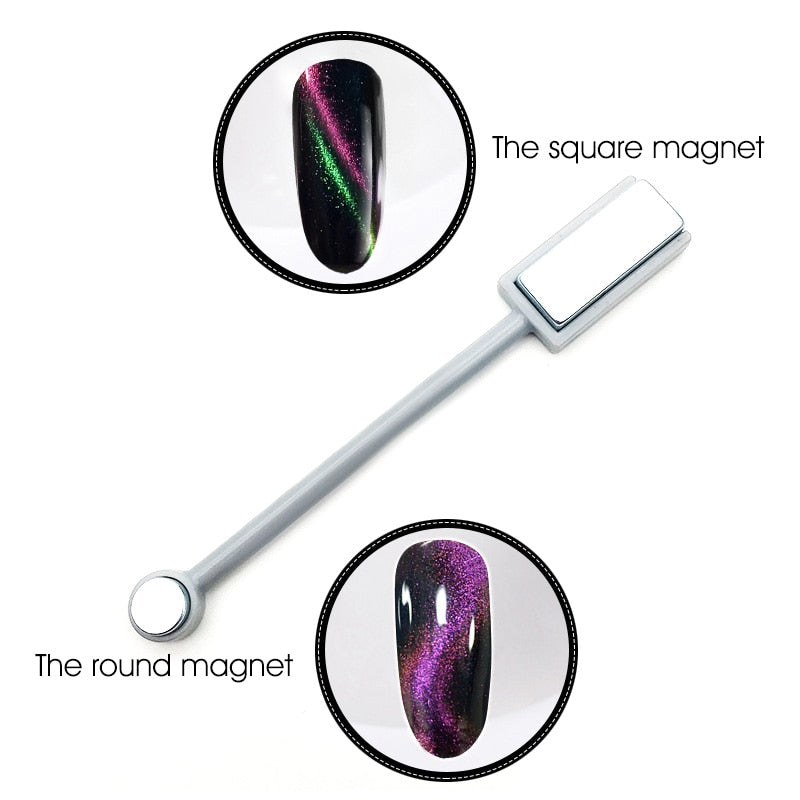 Nouveau Double voies Magnétique Plaque Aimant Stylo 1 PCS CANNI pour Tous Magic 3D Cat Eyes Aimant Nail Gel Polish outil