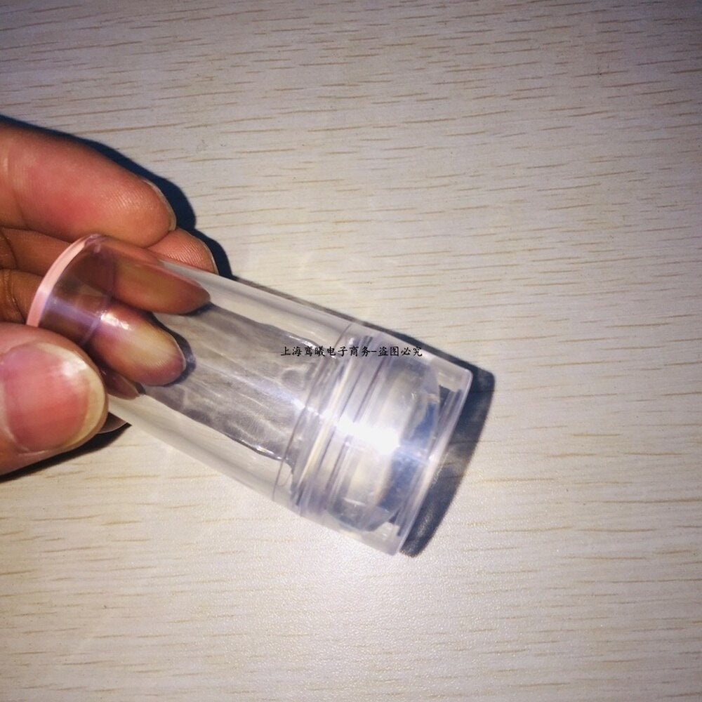 New 2022 Clear Jelly Silicone Nail Stamper Set with Scraper Nail Art Stamping Tool Set for DIY Nail Stamping Manicure Nail Tools