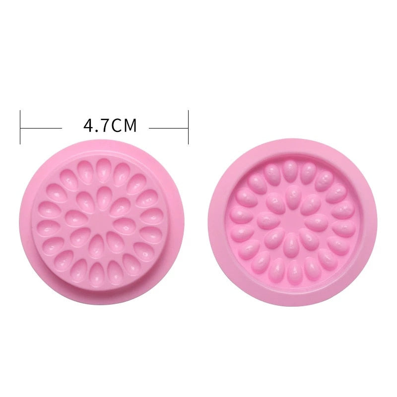 10 pièces support de support de colle pour cils Extension de cils fournitures palette adhésive joint en plastique cils tampons de colle outil de maquillage