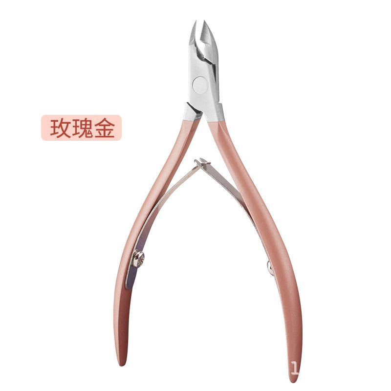 Stainless Steel Nail Cuticle Scissors Portable Professional  Cutter Clipper Pedicure Trim Eagle Beak Pliers Manicure Nipper