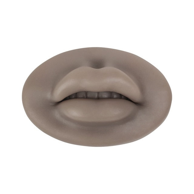 3D Face Tattoo Practice Silicone Fake Skins Practice 1pc Microblading Practice Skin for Face Eyebrows Lips for Tattoo Beginners