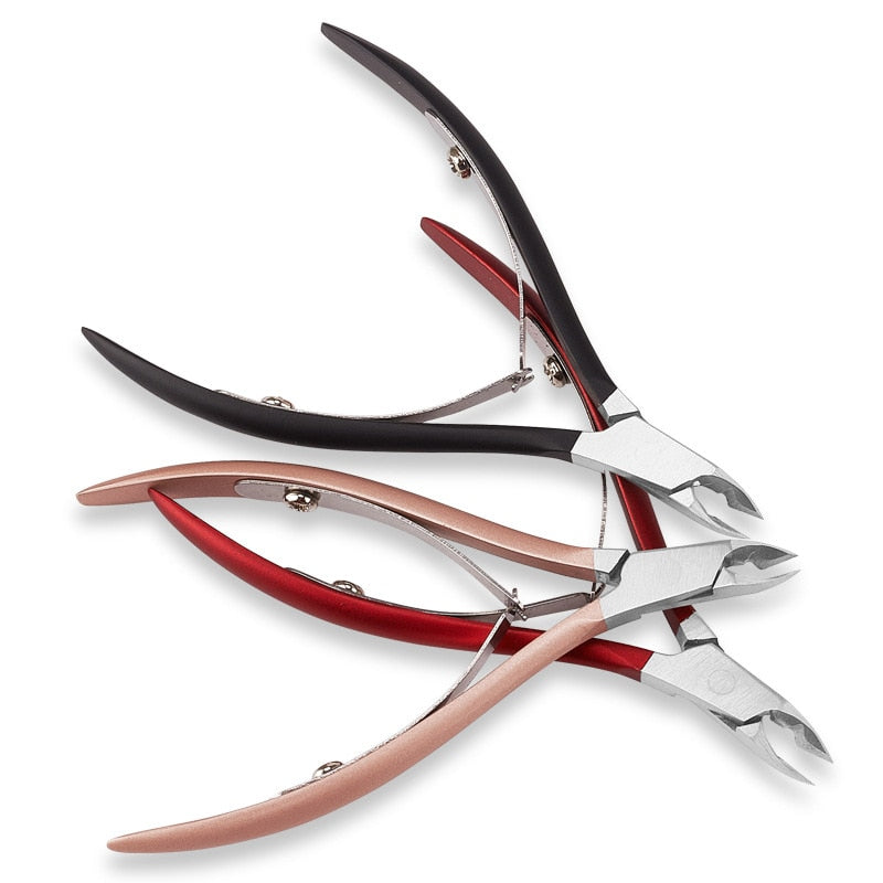 Stainless Steel Nail Cuticle Scissors Portable Professional  Cutter Clipper Pedicure Trim Eagle Beak Pliers Manicure Nipper