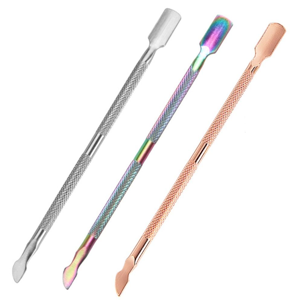 Nail Art Dead skin removal Tool For Nail Art Cuticle Pusher Steel Nail Manicures Remover Manicure Sticks Remove Nail Dirt
