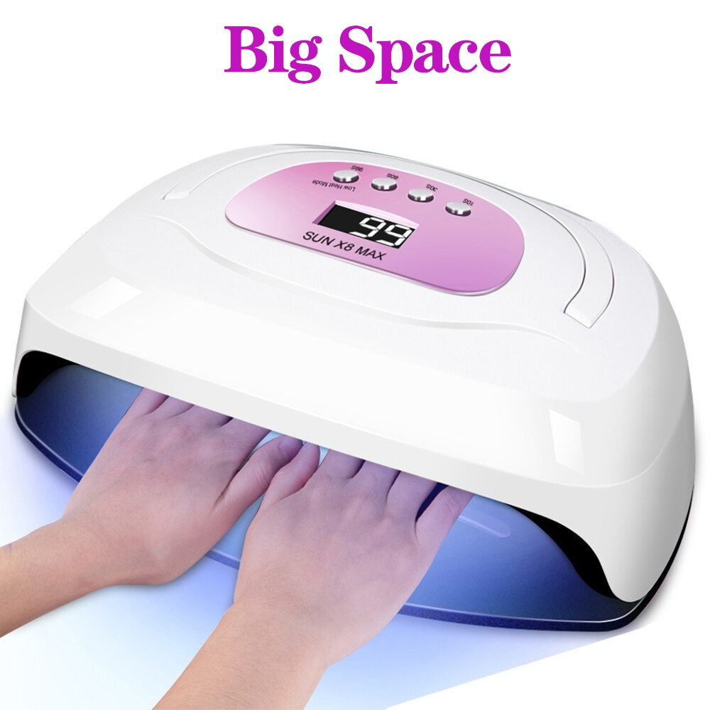 SUN X8 Max Upgrade Lamp For Drying Nails Powerful 220W 57LED UV Lamp Large Space Nail Lamp Professional Quick Dry Nail Dryer