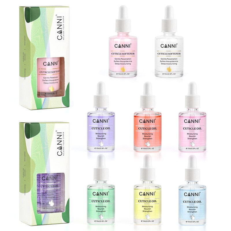 15ml CANNI Cuticle Oil Nail Gel Polish Manicure Nail Skin Care Moisturizing Nourish Strengthen for Gel Nail Cuticle Softener