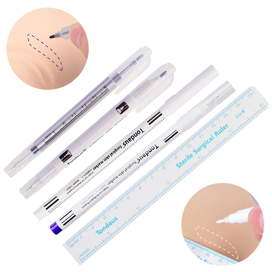 1pcs White Surgical Eyebrow Tattoo Skin Marker Pen Tools Microblading Accessories Tattoo Marker Pen Permanent Makeup
